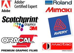 vinyl materials | Adobe certified designers | professional large format printers